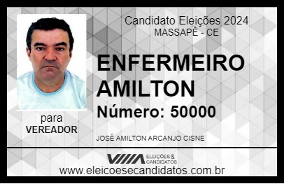 Candidato ENFERMEIRO AMILTON 2024 - MASSAPÊ - Eleições