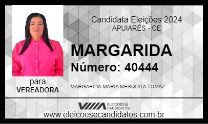 Candidato MARGARIDA 2024 - APUIARÉS - Eleições