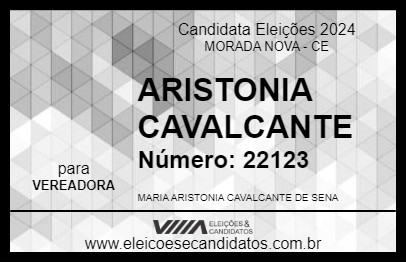 Candidato ARISTONIA CAVALCANTE 2024 - MORADA NOVA - Eleições