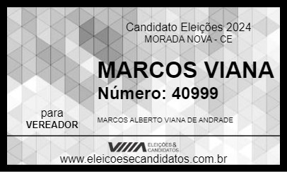 Candidato MARCOS VIANA 2024 - MORADA NOVA - Eleições