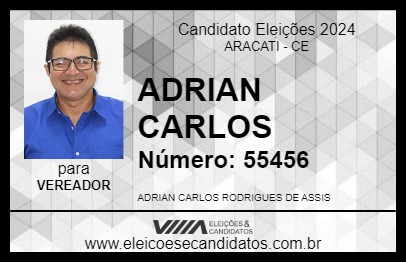 Candidato ADRIAN CARLOS 2024 - ARACATI - Eleições