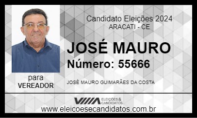 Candidato JOSÉ MAURO 2024 - ARACATI - Eleições