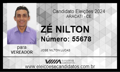 Candidato ZÉ NILTON 2024 - ARACATI - Eleições