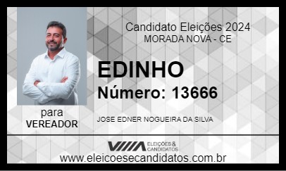 Candidato EDINHO 2024 - MORADA NOVA - Eleições