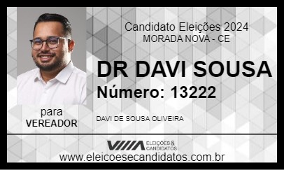 Candidato DR DAVI SOUSA 2024 - MORADA NOVA - Eleições