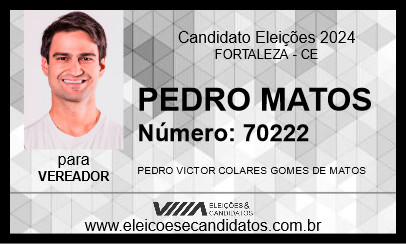 Candidato PEDRO MATOS 2024 - FORTALEZA - Eleições