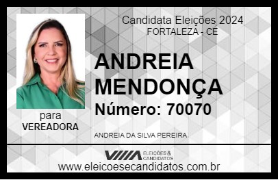 Candidato ANDREIA MENDONÇA 2024 - FORTALEZA - Eleições