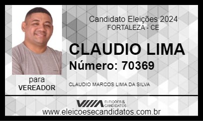 Candidato CLAUDIO LIMA 2024 - FORTALEZA - Eleições