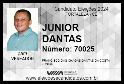 Candidato JUNIOR DANTAS 2024 - FORTALEZA - Eleições