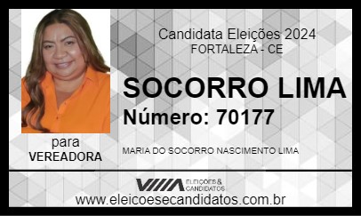 Candidato SOCORRO LIMA 2024 - FORTALEZA - Eleições