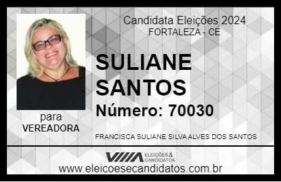 Candidato SULIANE SANTOS 2024 - FORTALEZA - Eleições