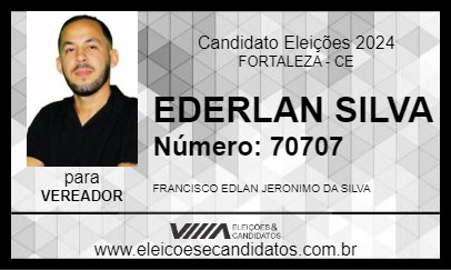 Candidato EDERLAN SILVA 2024 - FORTALEZA - Eleições