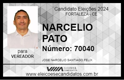 Candidato NARCELIO PATO 2024 - FORTALEZA - Eleições