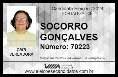 Candidato SOCORRO GONÇALVES 2024 - FORTALEZA - Eleições