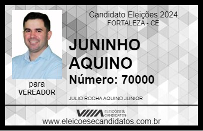 Candidato JUNINHO AQUINO 2024 - FORTALEZA - Eleições