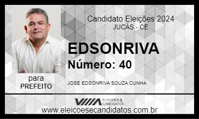 Candidato EDSONRIVA 2024 - JUCÁS - Eleições