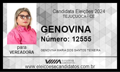 Candidato GENOVINA 2024 - TEJUÇUOCA - Eleições