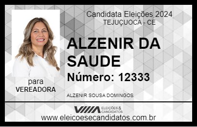 Candidato ALZENIR DA SAUDE 2024 - TEJUÇUOCA - Eleições