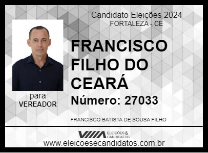 Candidato FRANCISCO FILHO DO CEARÁ 2024 - FORTALEZA - Eleições