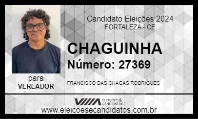 Candidato CHAGUINHA 2024 - FORTALEZA - Eleições