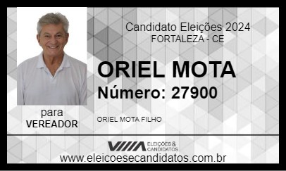 Candidato ORIEL MOTA 2024 - FORTALEZA - Eleições