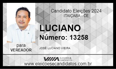 Candidato LUCIANO 2024 - ITAIÇABA - Eleições