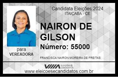 Candidato NAIRON DE GILSON 2024 - ITAIÇABA - Eleições