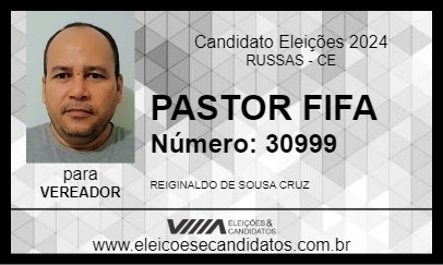 Candidato PASTOR FIFA 2024 - RUSSAS - Eleições