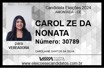 Candidato CAROL ZE DA NONATA 2024 - AMONTADA - Eleições