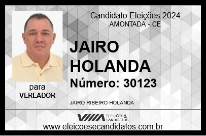 Candidato JAIRO HOLANDA 2024 - AMONTADA - Eleições