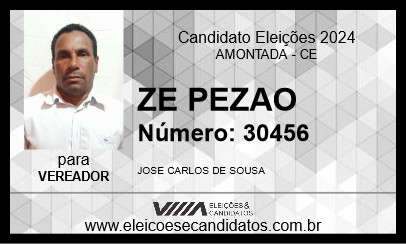 Candidato ZE PEZAO 2024 - AMONTADA - Eleições