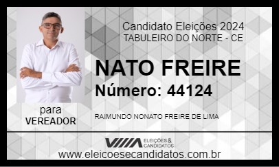 Candidato NATO FREIRE 2024 - TABULEIRO DO NORTE - Eleições