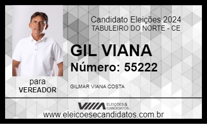 Candidato GIL VIANA 2024 - TABULEIRO DO NORTE - Eleições