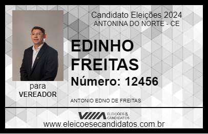 Candidato EDINHO FREITAS 2024 - ANTONINA DO NORTE - Eleições