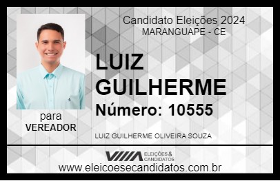 Candidato LUIZ GUILHERME 2024 - MARANGUAPE - Eleições