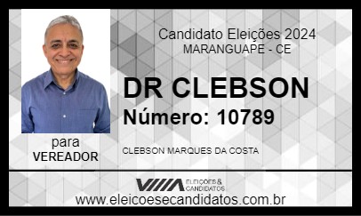 Candidato DR CLEBSON 2024 - MARANGUAPE - Eleições