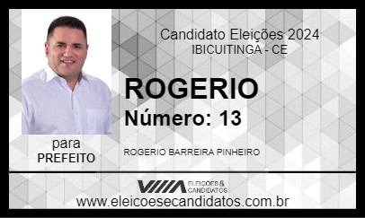 Candidato ROGERIO 2024 - IBICUITINGA - Eleições