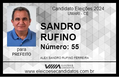 Candidato SANDRO RUFINO 2024 - UMARI - Eleições