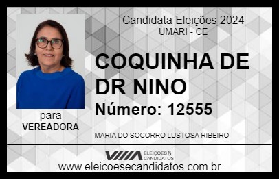 Candidato COQUINHA DE DR NINO 2024 - UMARI - Eleições