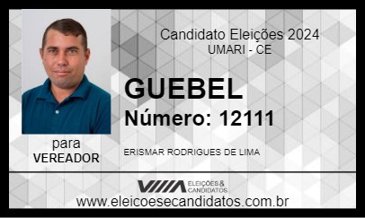 Candidato GUEBEL 2024 - UMARI - Eleições