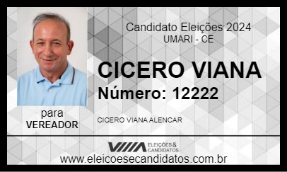 Candidato CICERO VIANA 2024 - UMARI - Eleições