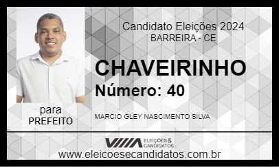 Candidato CHAVEIRINHO 2024 - BARREIRA - Eleições