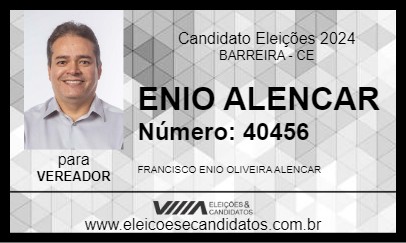 Candidato ENIO ALENCAR 2024 - BARREIRA - Eleições