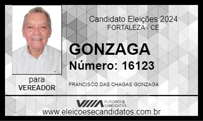 Candidato GONZAGA 2024 - FORTALEZA - Eleições