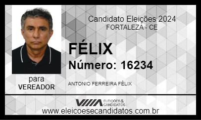 Candidato FÉLIX 2024 - FORTALEZA - Eleições