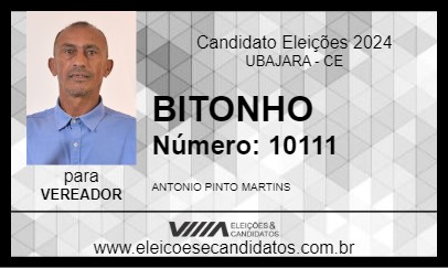 Candidato BITONHO 2024 - UBAJARA - Eleições