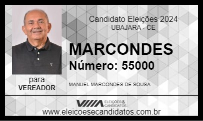 Candidato MARCONDES 2024 - UBAJARA - Eleições