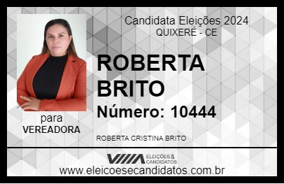 Candidato ROBERTA BRITO 2024 - QUIXERÉ - Eleições