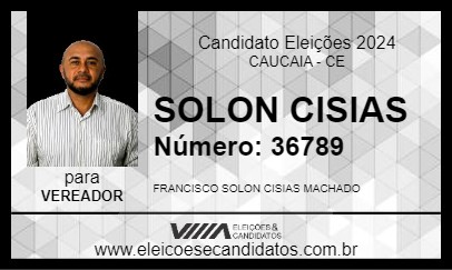 Candidato SOLON CISIAS 2024 - CAUCAIA - Eleições