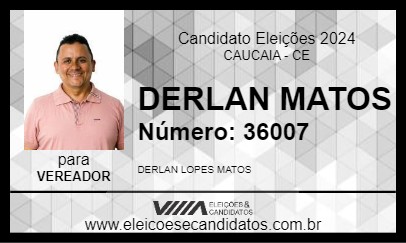 Candidato DERLAN MATOS 2024 - CAUCAIA - Eleições